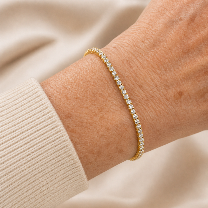 Tennis Bracelet | Gold
