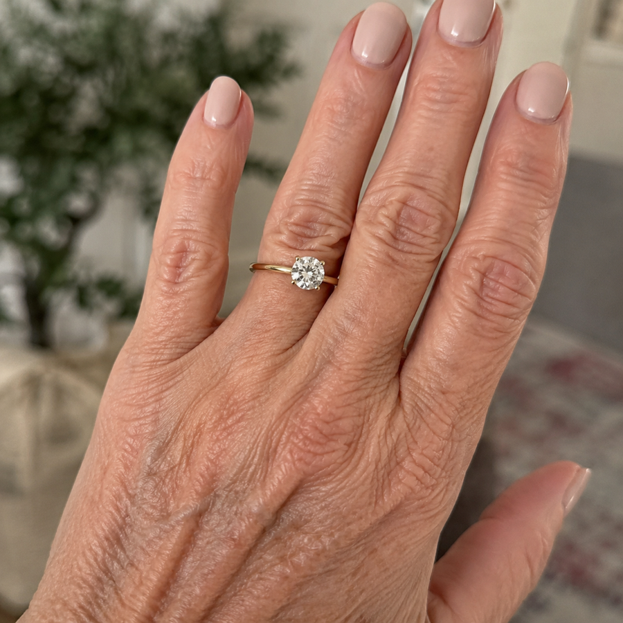 Customer wearing Audrey Vale jewelry