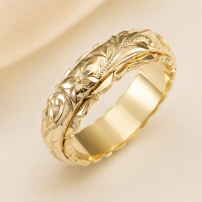 Antique Floral Ring | Gold