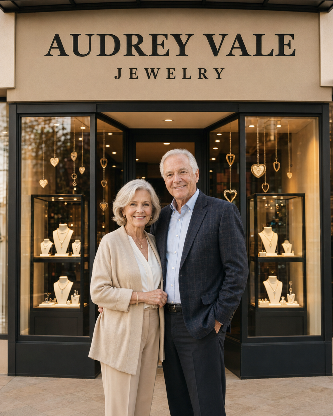 Audrey Vale and her husband