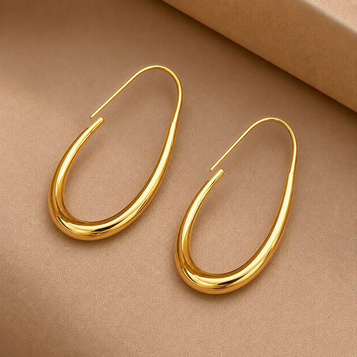 Antique Gold Hoops | Gold