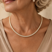 Classic Tennis Necklace | Gold